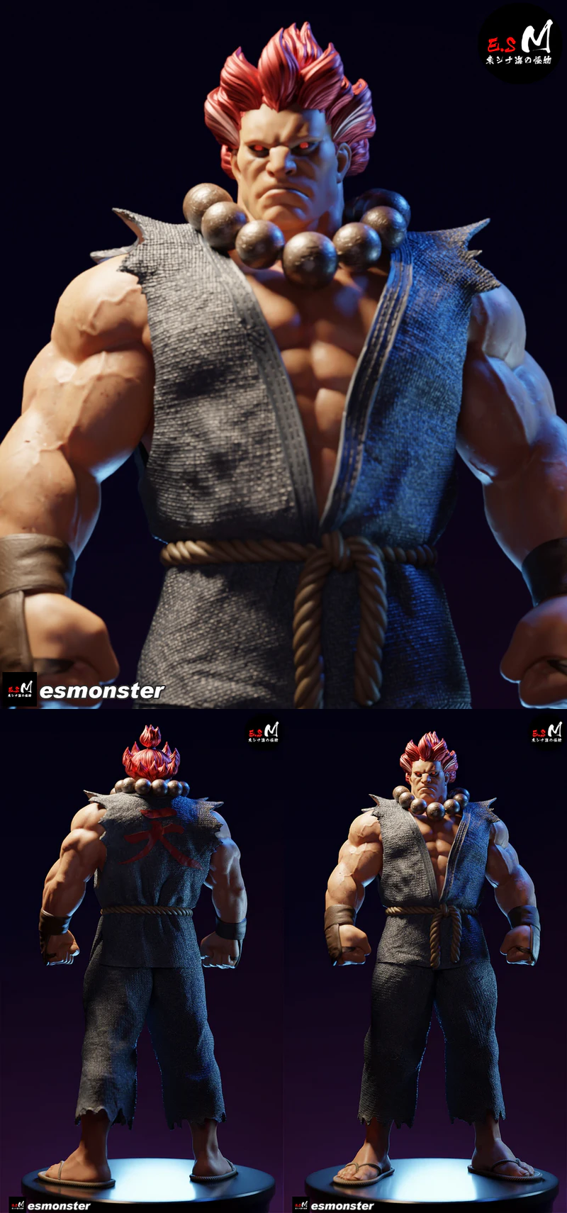 Akuma STL model for 3D printing