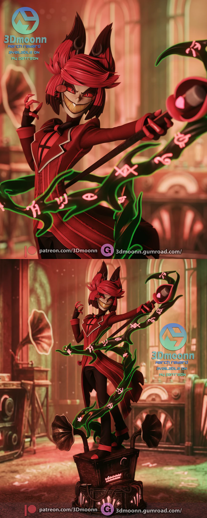 Alastor – Hazbin Hotel STL model for 3D printing