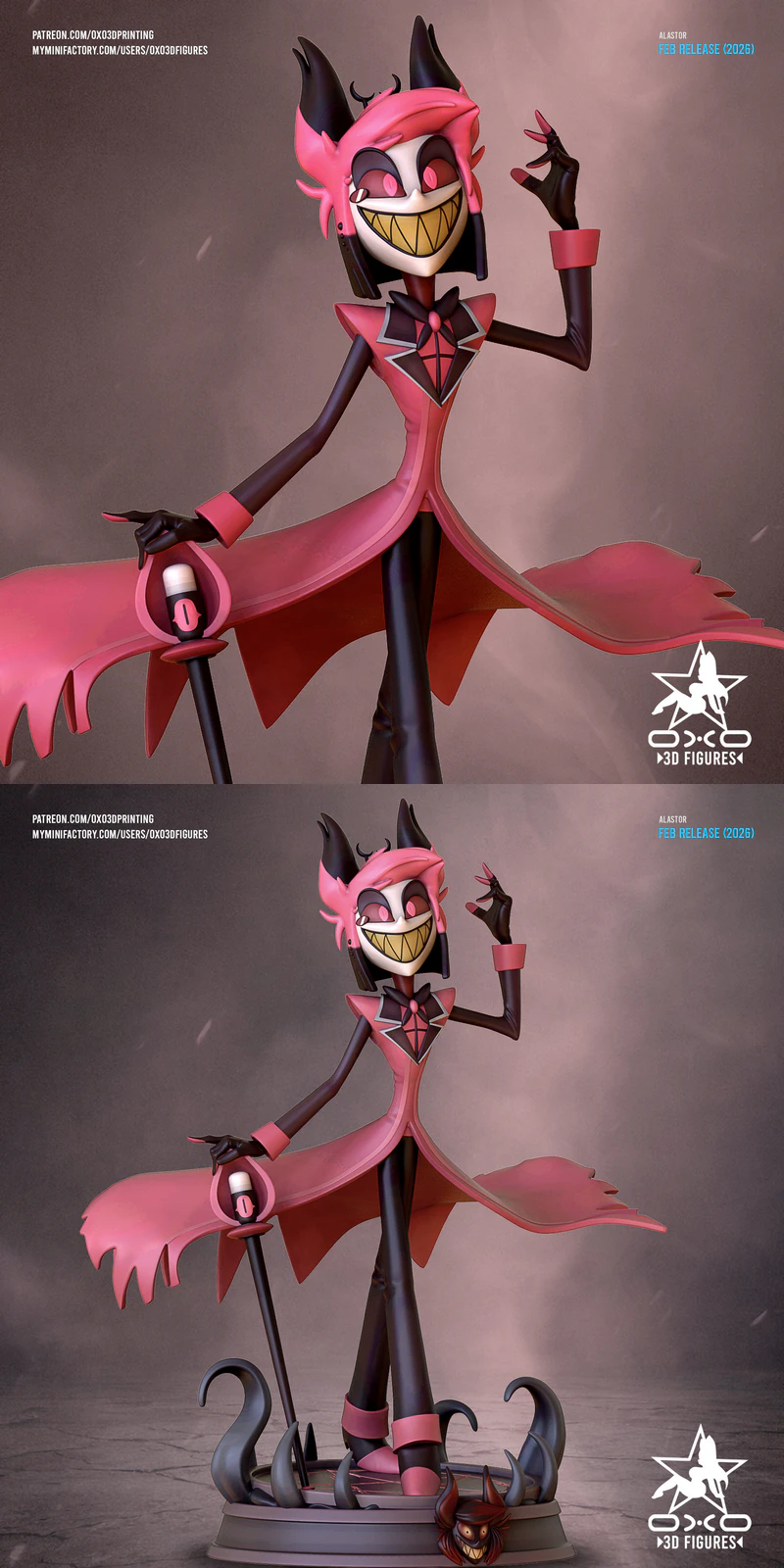 Alastor Hazbin Hotel 3D Printable STL File STL model for 3D printing