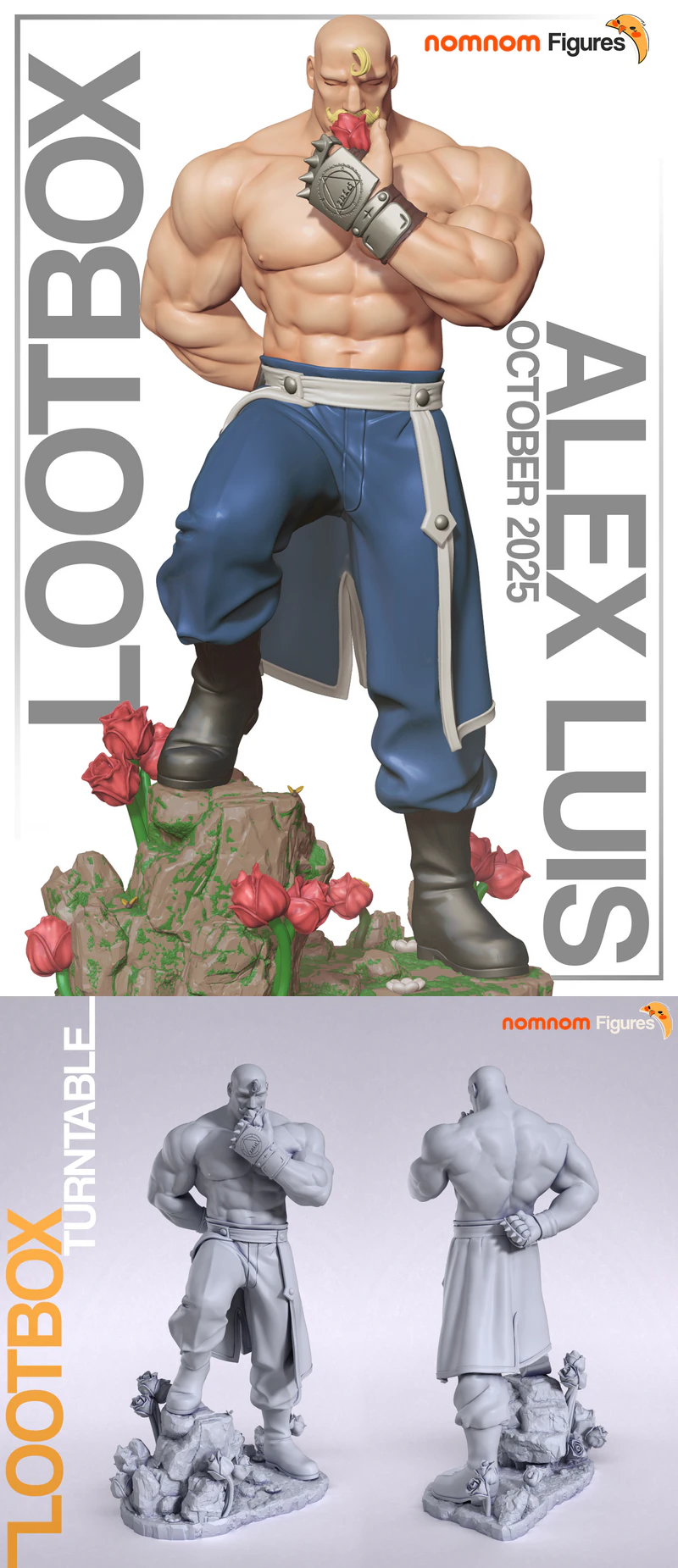 Alex Luis Armstrong – Full Metal Alchemist 3D Printable STL Model STL model for 3D printing