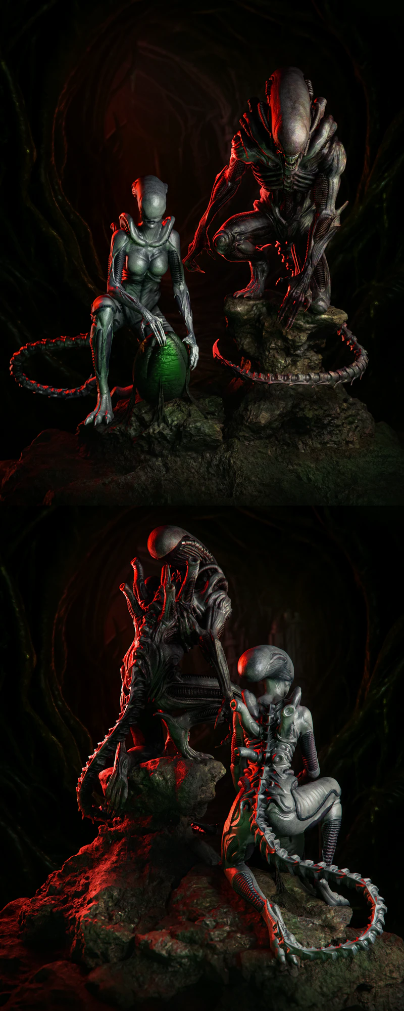 Alien Creature STL Figure for 3D Printing STL model for 3D printing