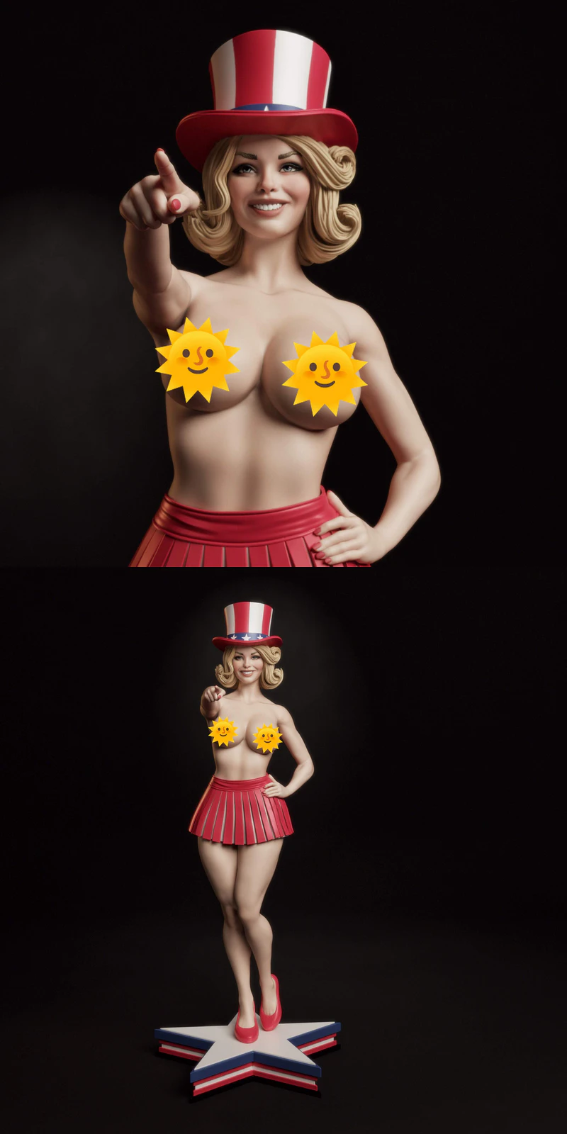 All American Bombshell Extra STL model for 3D printing