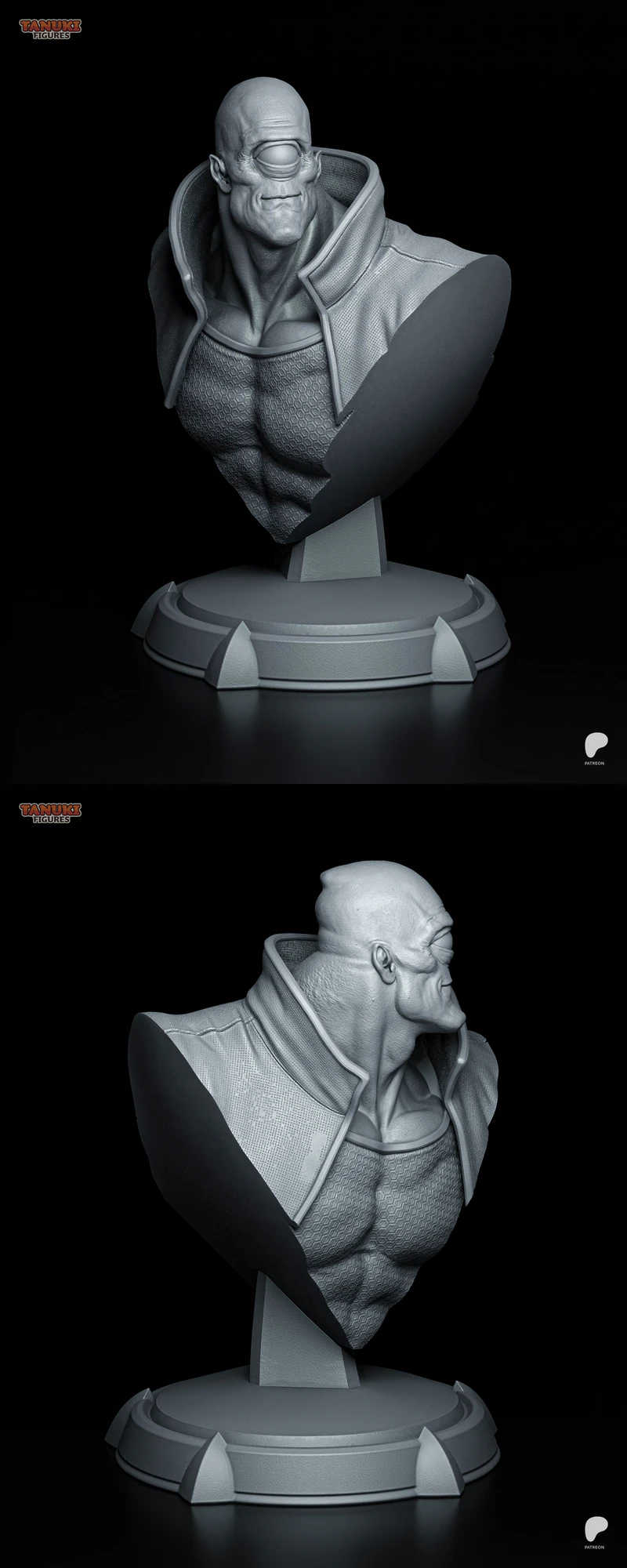 Invincible Alien Bust 3D Printable STL Model STL model for 3D printing