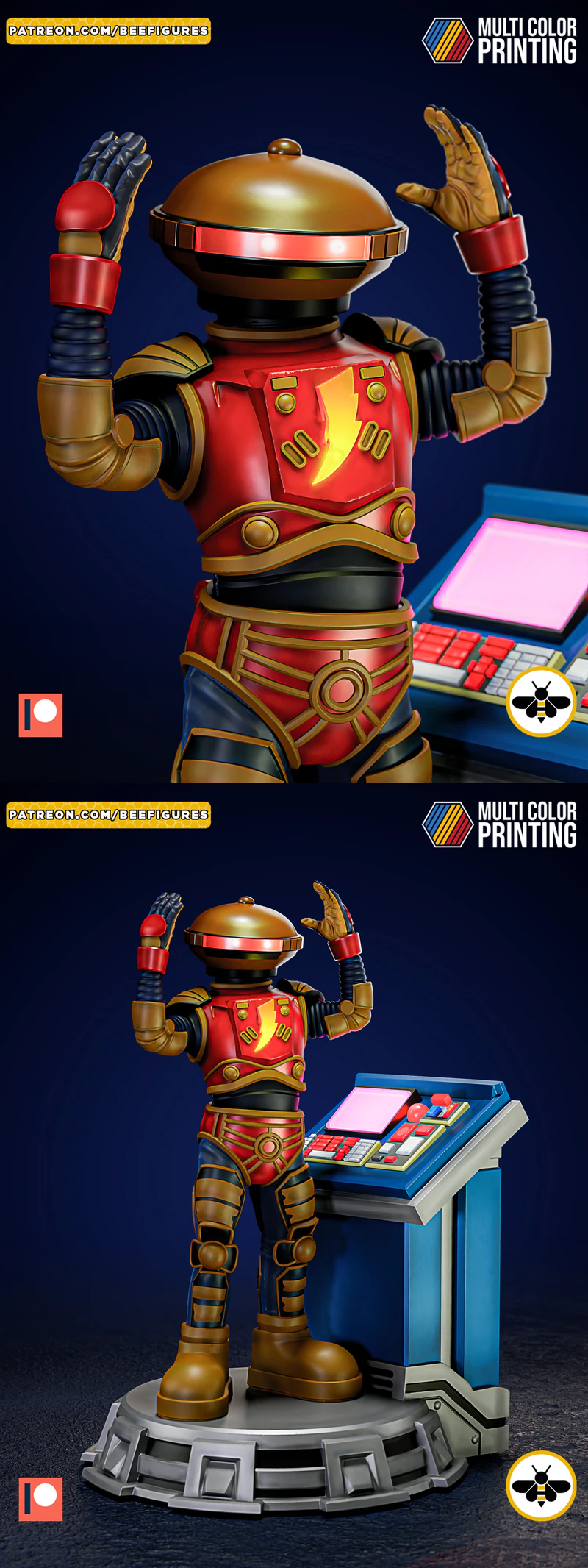 Alpha 5 Power Rangers 3D Printable STL Model STL model for 3D printing