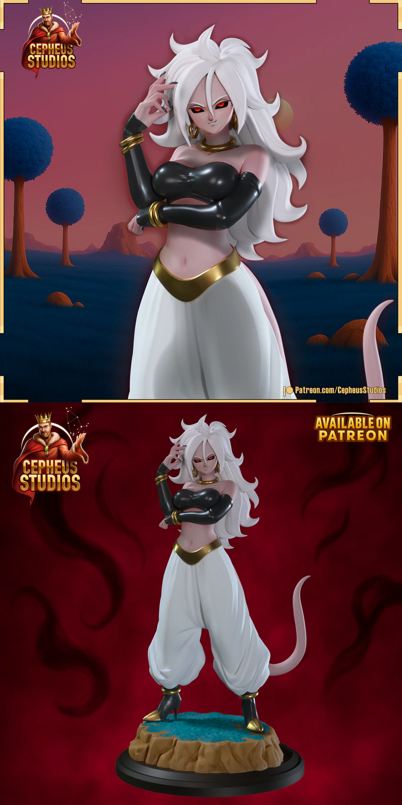 Android 21 3D Printable Figure STL File STL model for 3D printing
