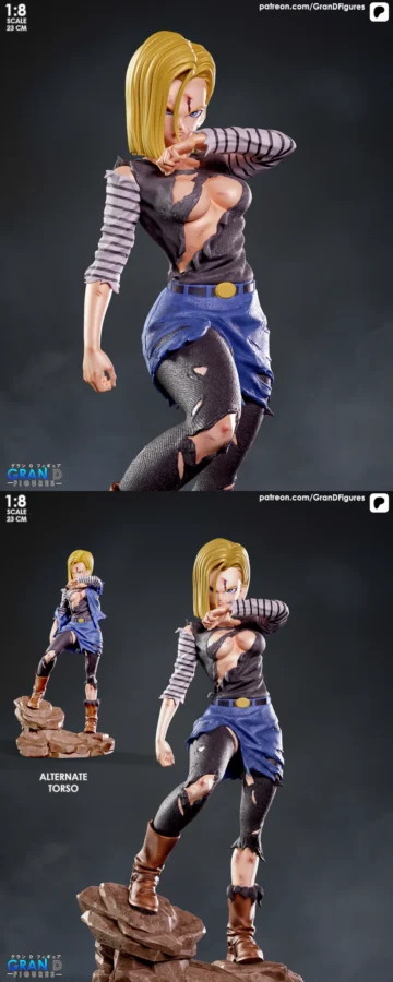 Android18 – Dragon Ball Z STL model for 3D printing
