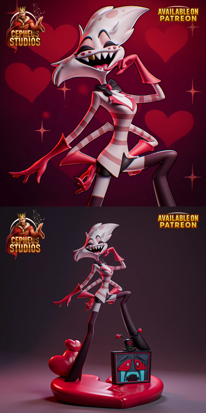 Angel Dust – Hazbin Hotel STL File for 3D Printing STL model for 3D printing