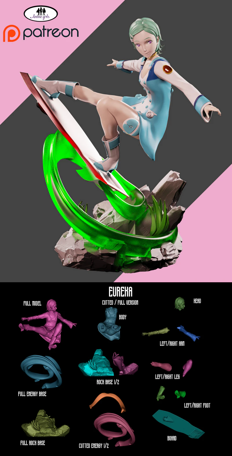 Eureka STL model for 3D printing