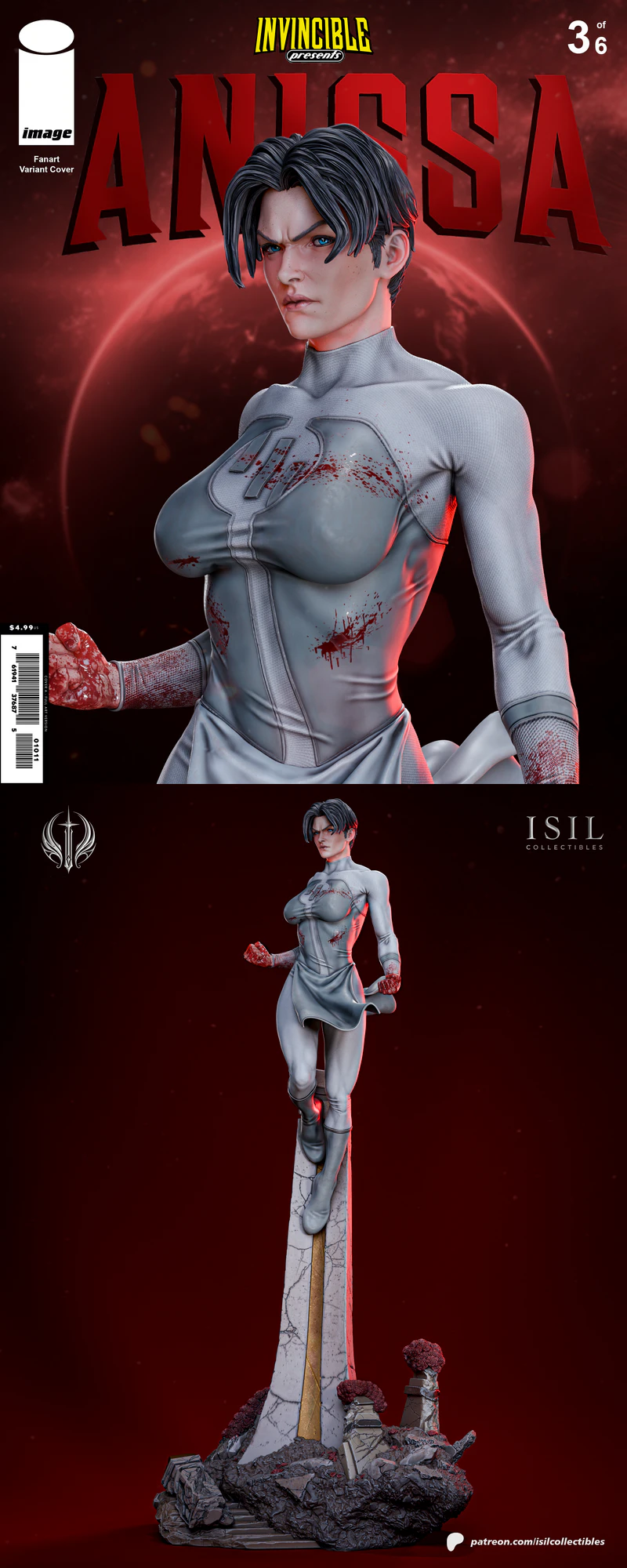 Anissa – Battle of Viltrum Diorama STL model for 3D printing