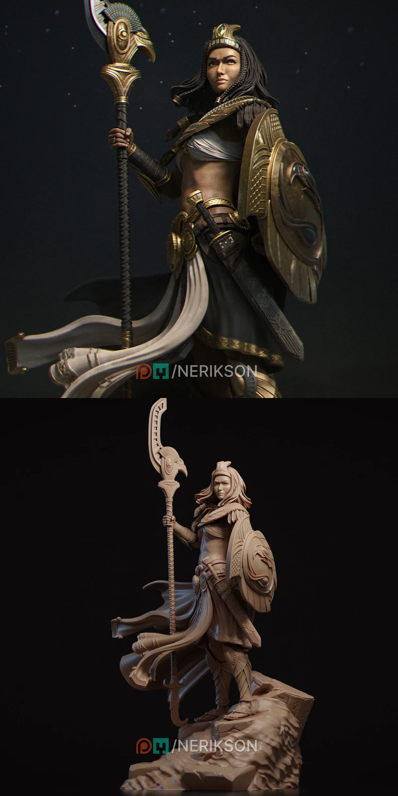 Ankhira the Guardian of Nekbeth STL model for 3D printing