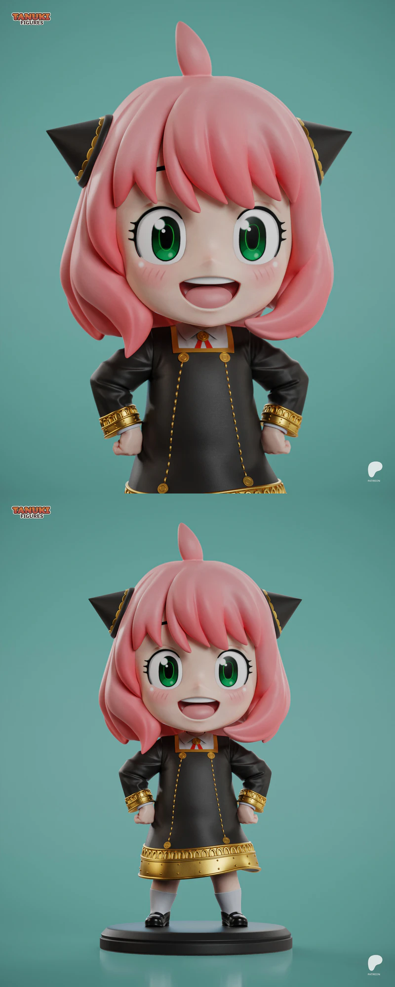 Anya Spy x Family Chibi 3D Printable STL Figure STL model for 3D printing