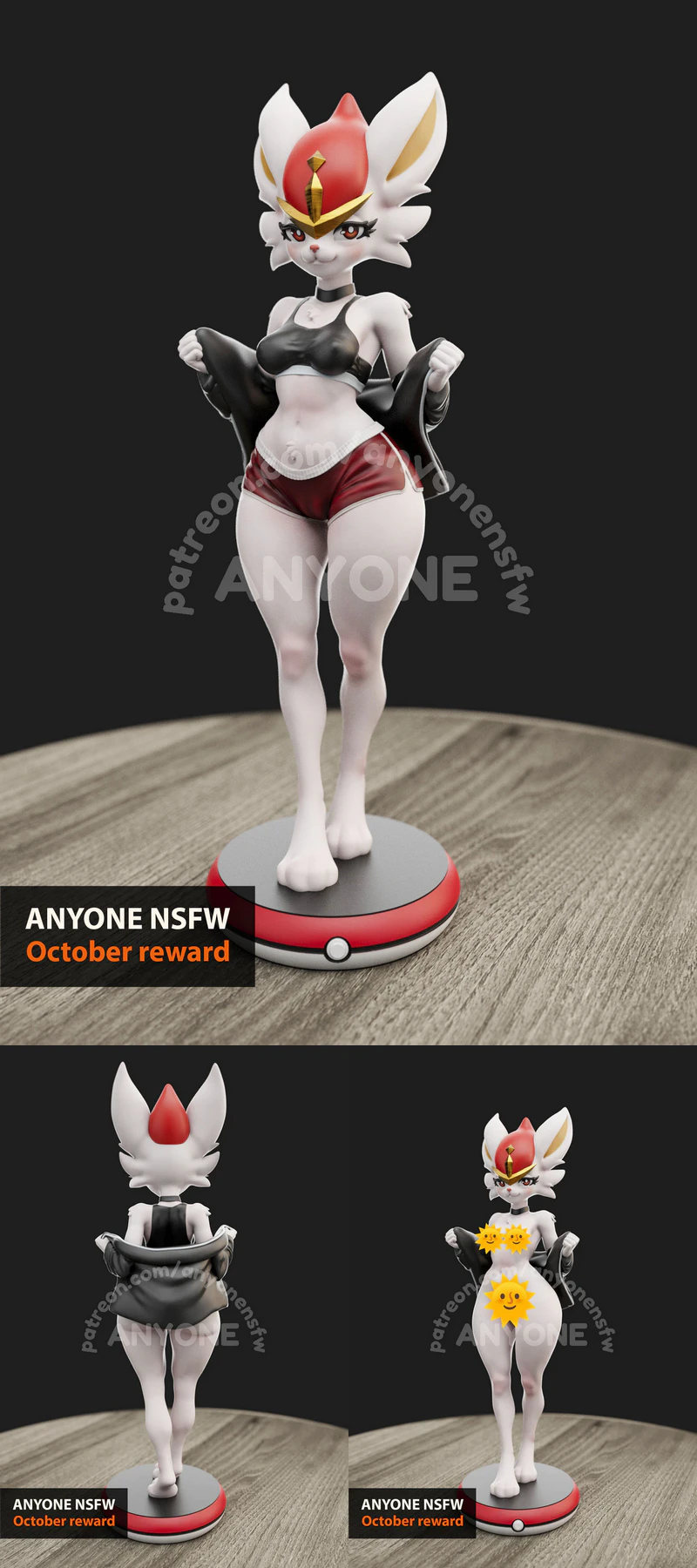 Cinderace Pokemon Figure STL for 3D Printer STL model for 3D printing