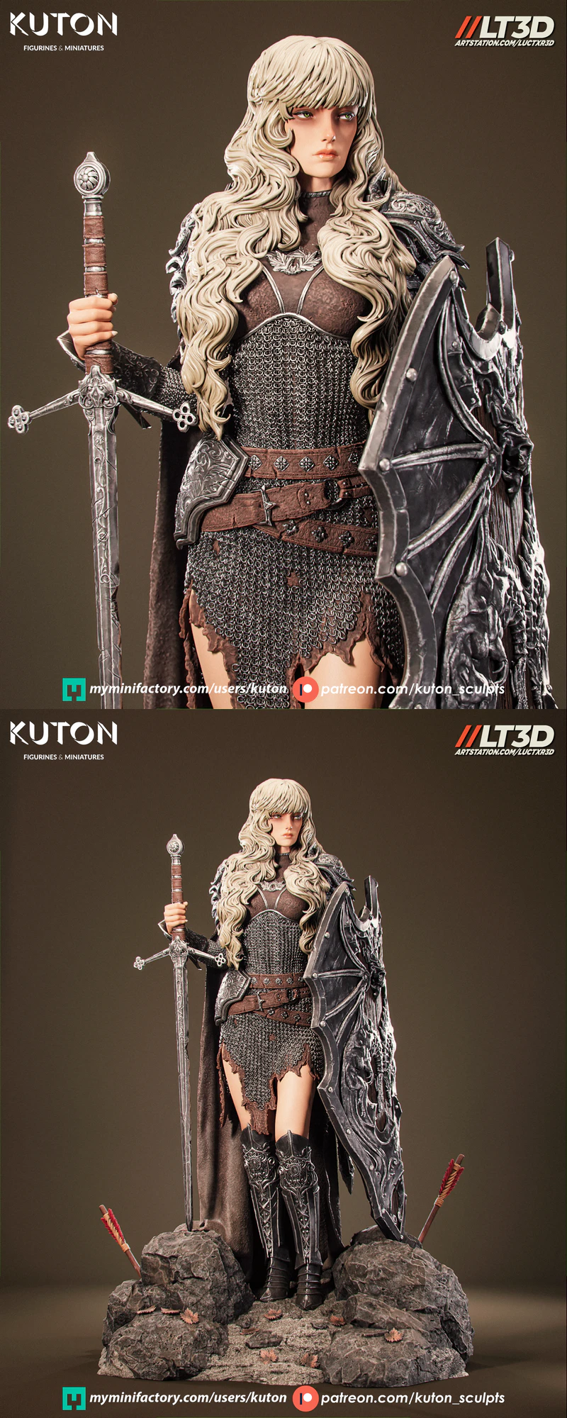 Ardyn Character Miniature STL File for 3D Printing STL model for 3D printing