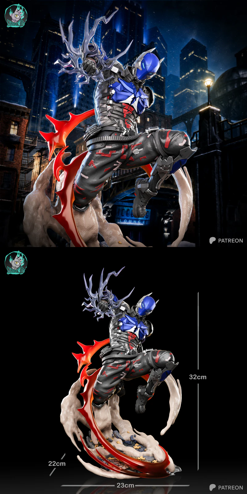 Arkham Knight STL model for 3D printing