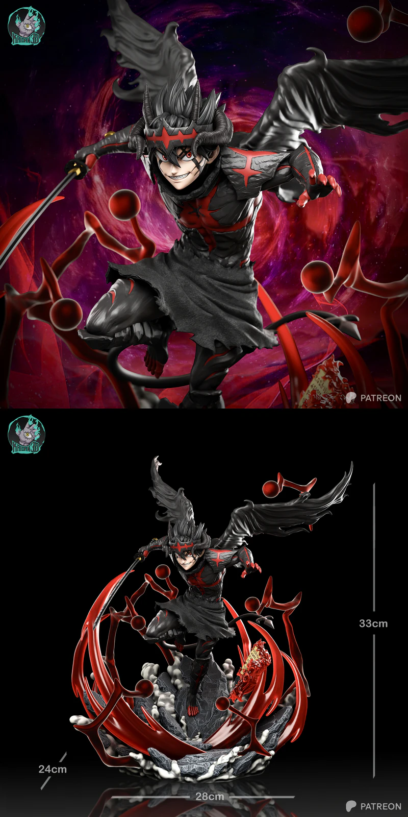 Asta True Devil Union STL Figure for 3D Printing STL model for 3D printing