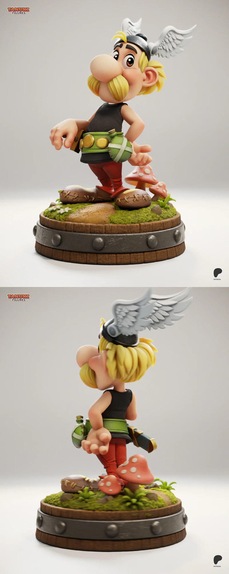 Asterix Toon STL File for 3D Printer Miniature STL model for 3D printing