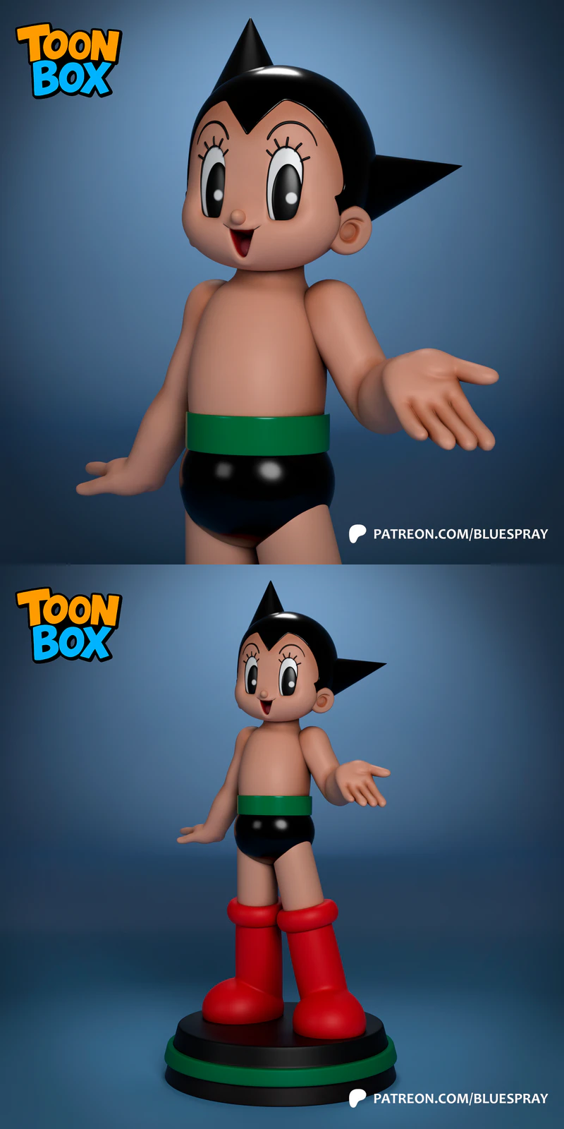 Astro Boy STL model for 3D printing