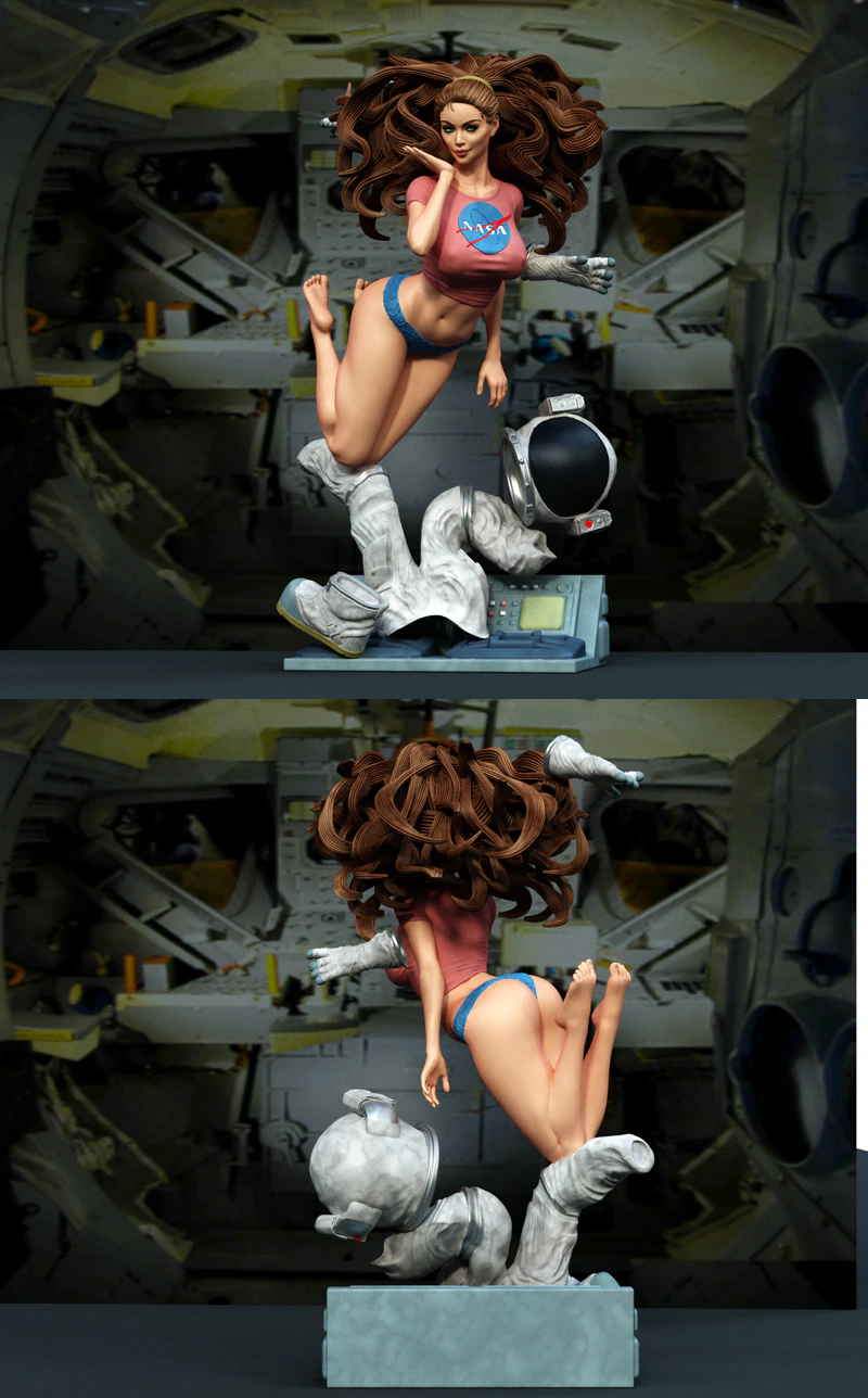 Astronaut Girl STL model for 3D printing