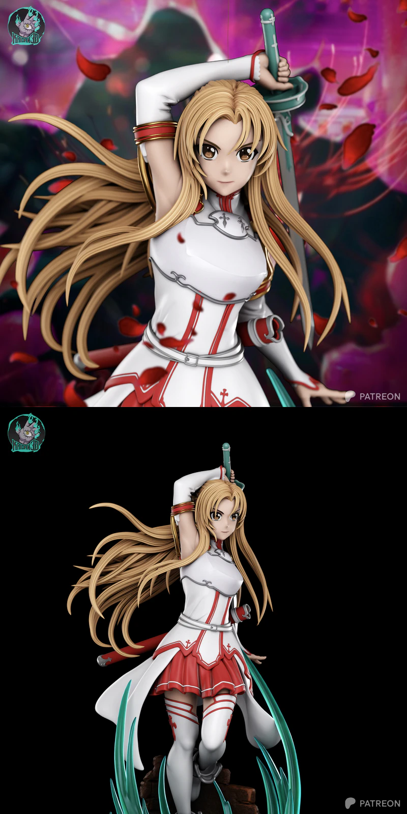 Asuna Sword Art 3D Printable STL Model STL model for 3D printing