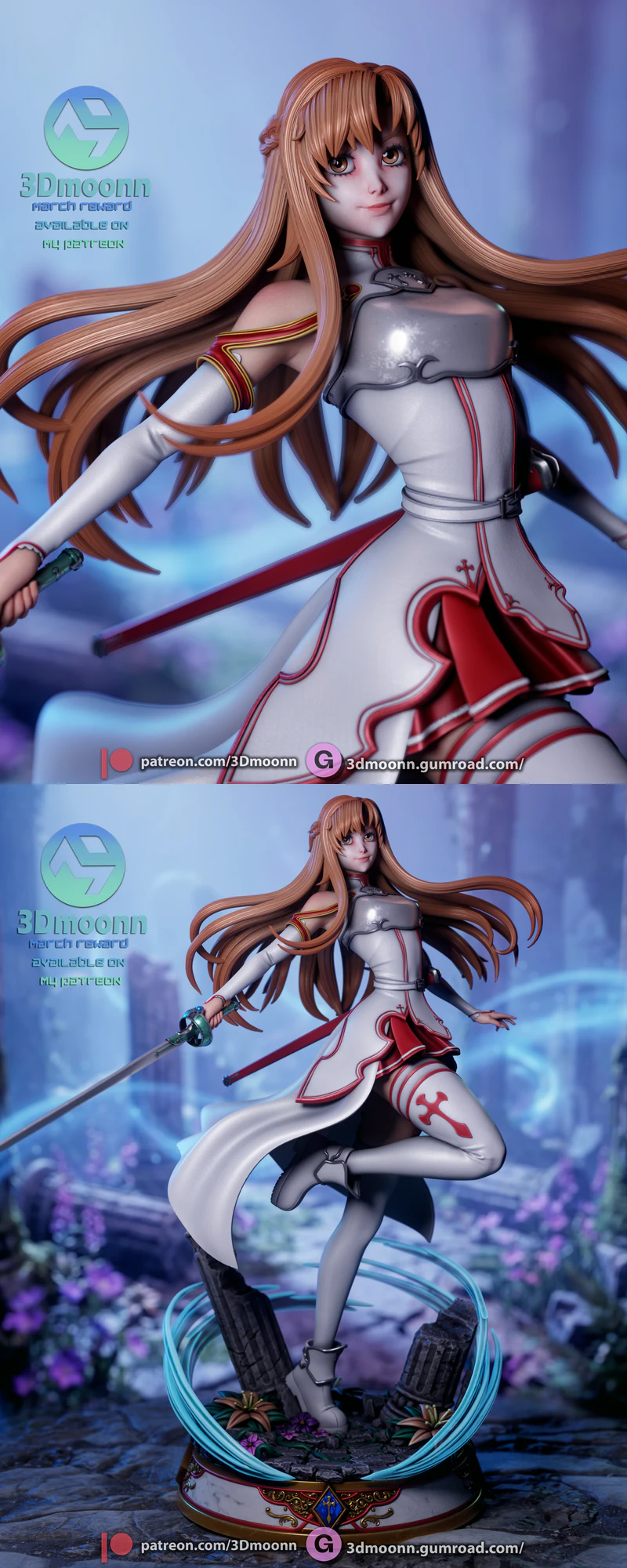 Asuna – Sword Art Online STL model for 3D printing