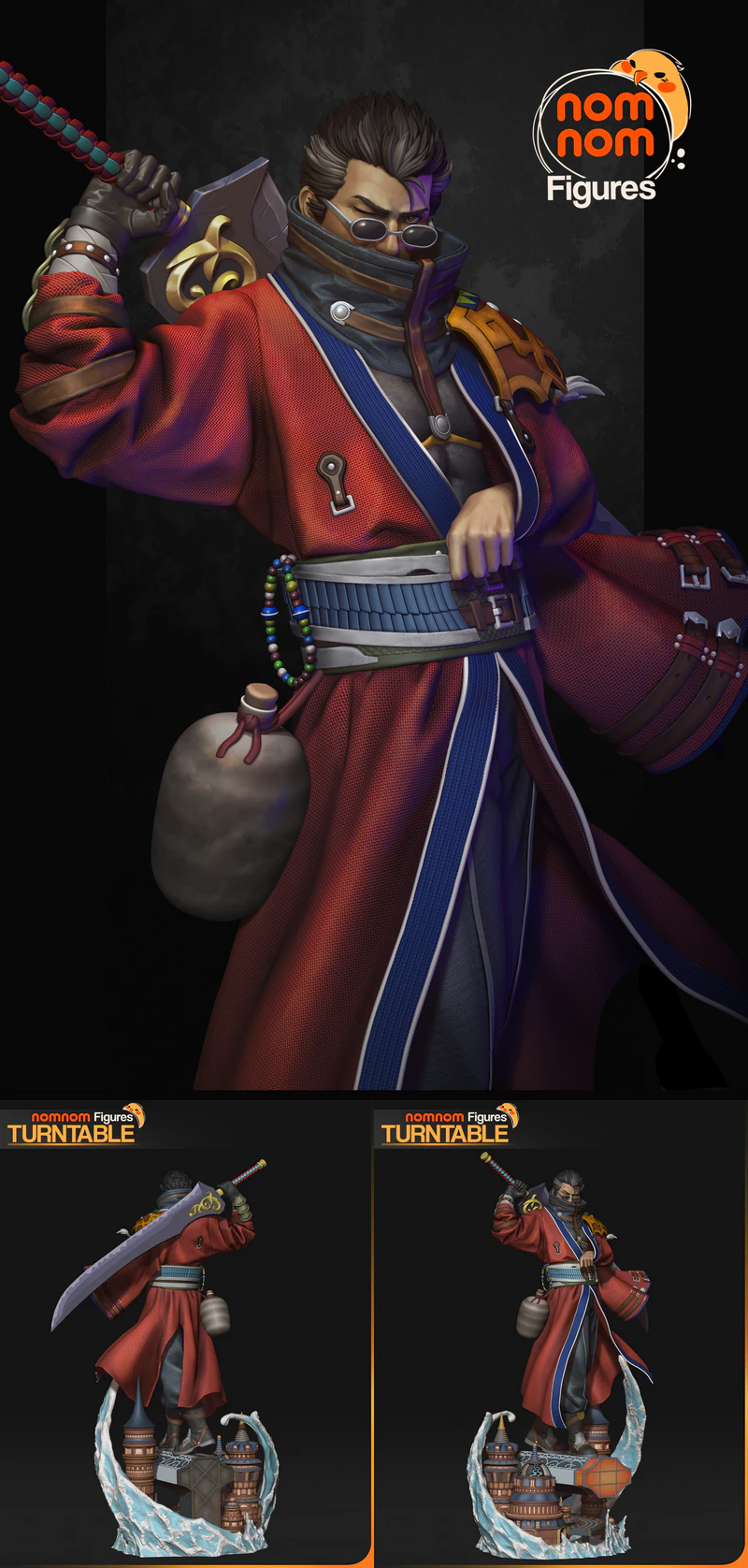 Auron – Final Fantasy X STL model for 3D printing