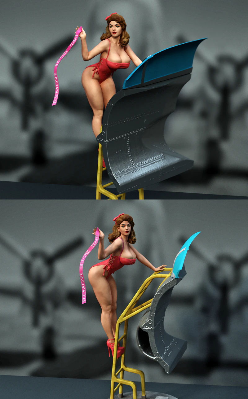 Aviation Pin-Up Girl – Remove Before Flight STL model for 3D printing