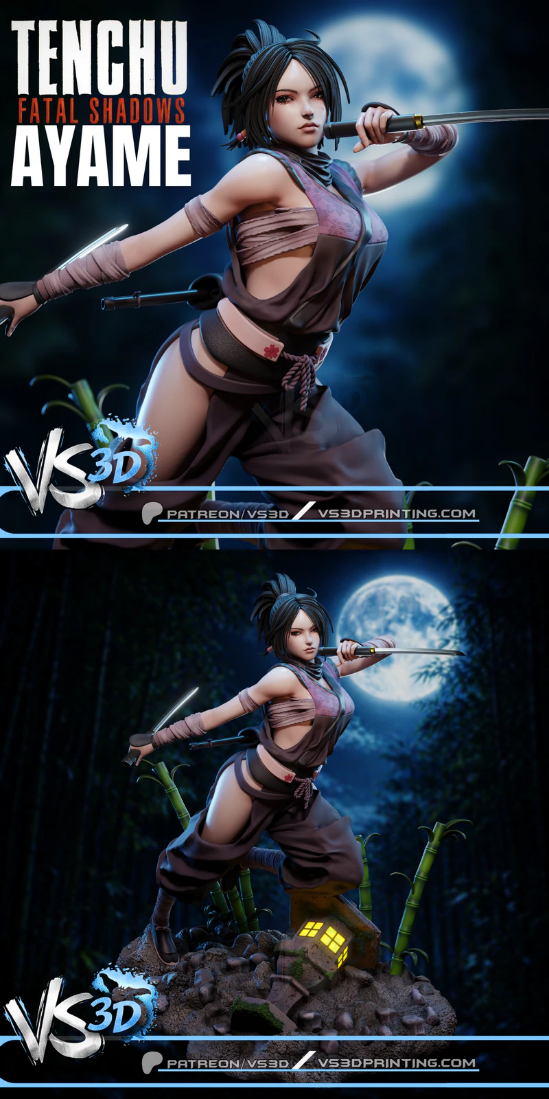 Ayame – Tenchu Fatal Shadows STL model for 3D printing