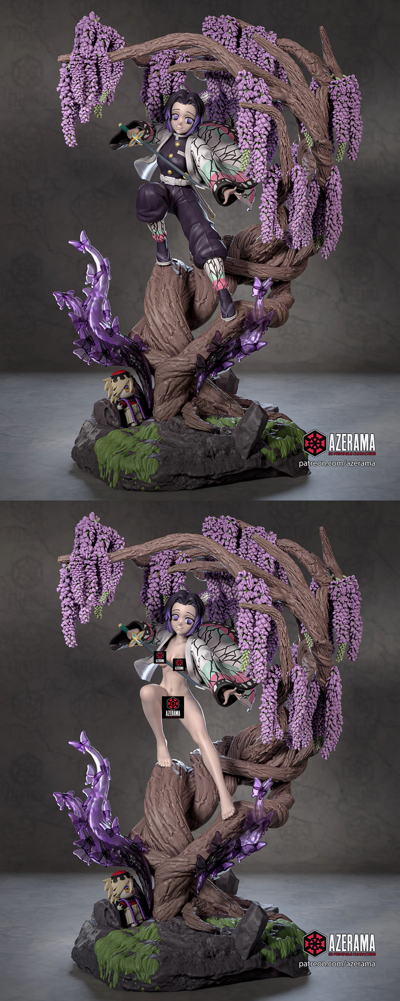 Demon slayer – Shinobu Kocho 3D Printable STL File STL model for 3D printing
