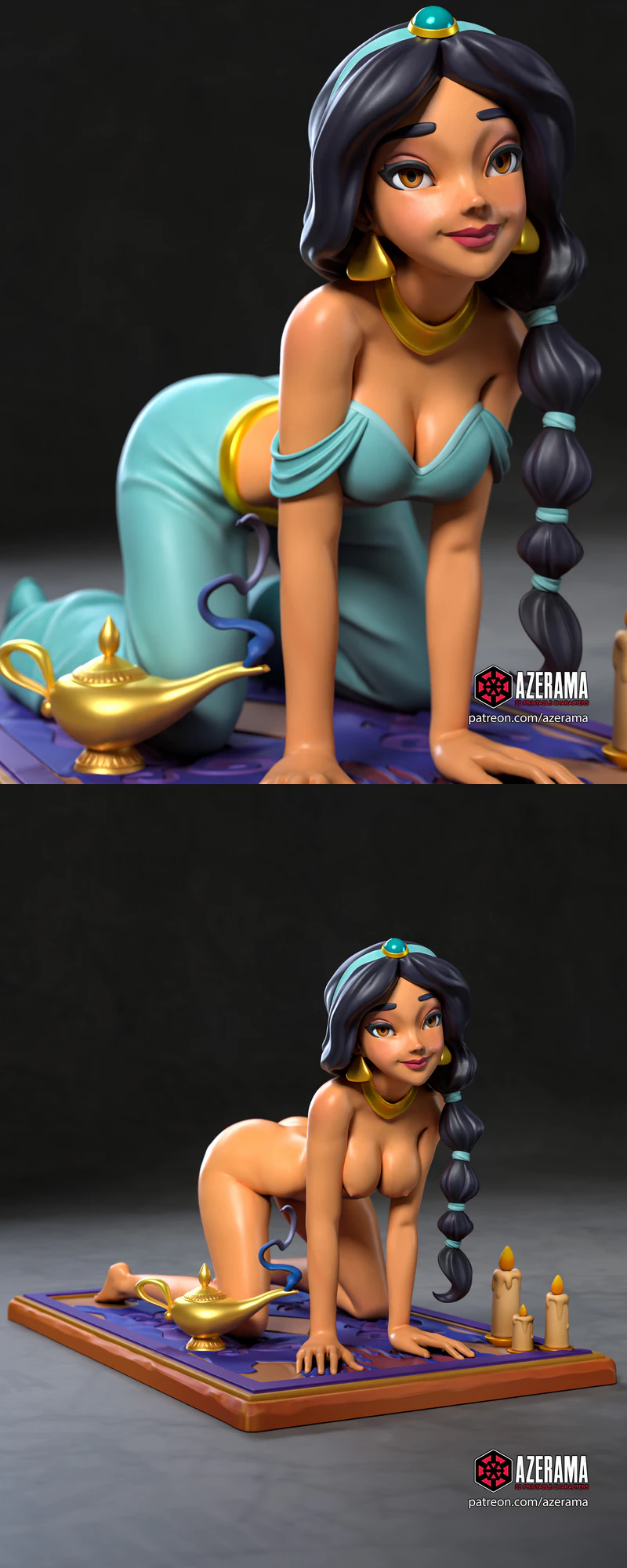 Jasmine – Aladdin STL model for 3D printing
