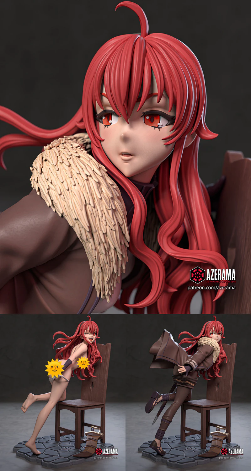 Mushoku Tensei – Eris Greyrat STL File for 3D Printing STL model for 3D printing