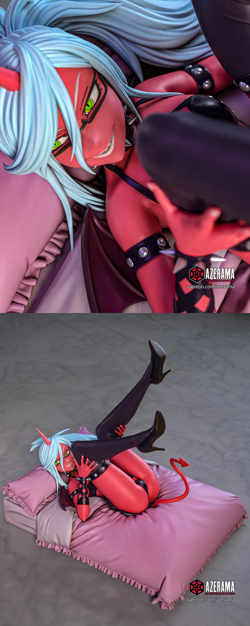 Panty and Stocking – Kneesocks STL Model for Resin Printer STL model for 3D printing