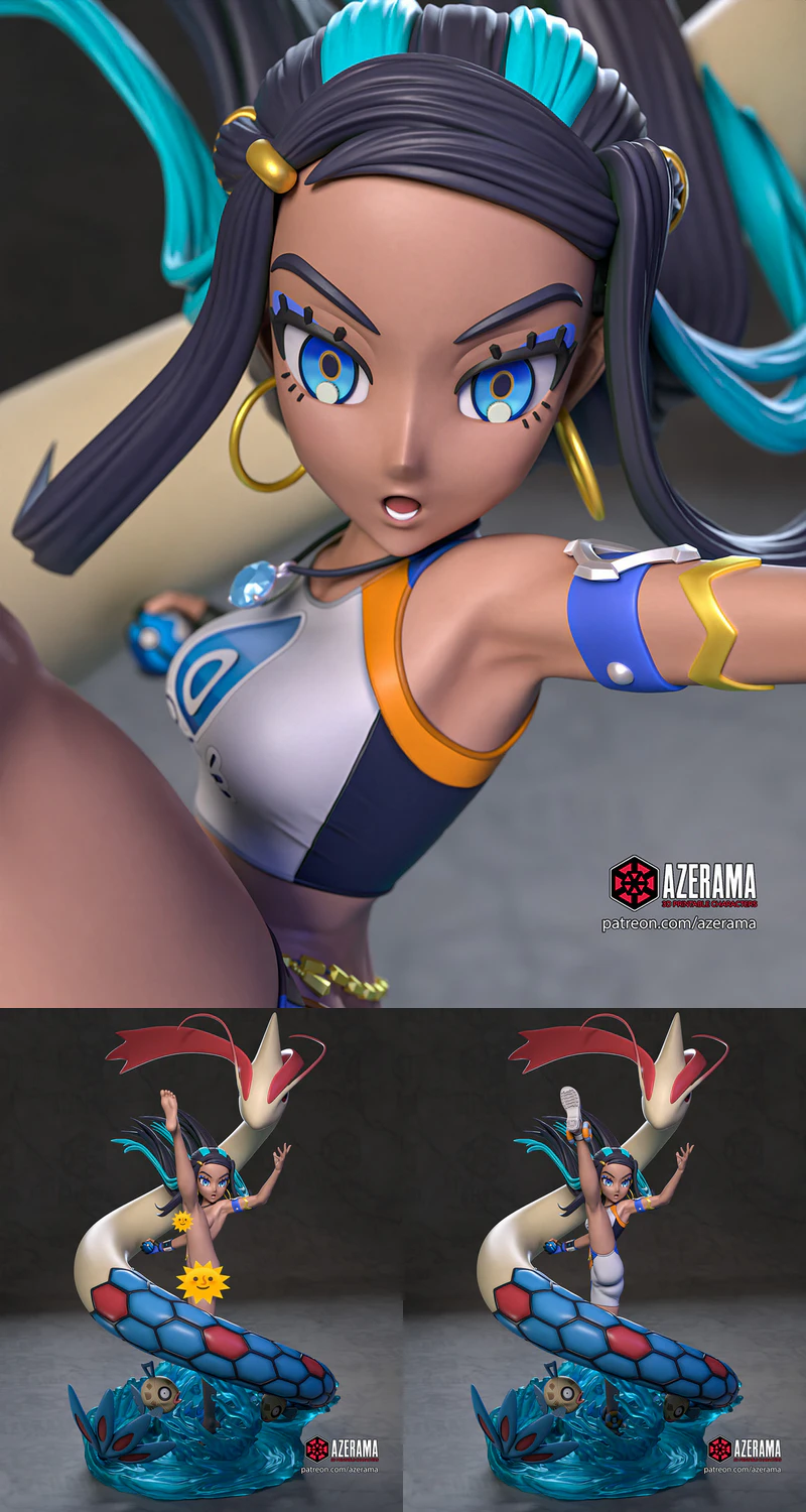 Nessa Pokemon 3D Printable STL Figure for FDM Printer STL model for 3D printing