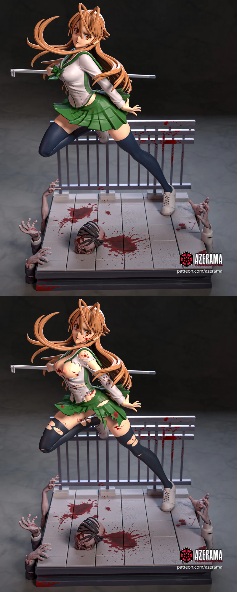 Rei Miyamoto from Highschool of the Dead STL model for 3D printing