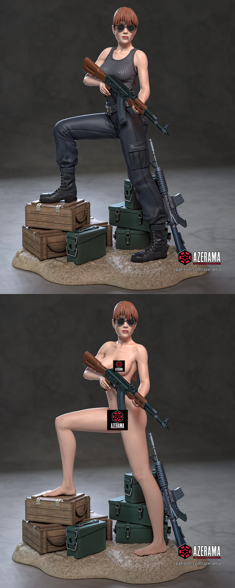 Sarah Connor Terminator 3D Printable STL File STL model for 3D printing