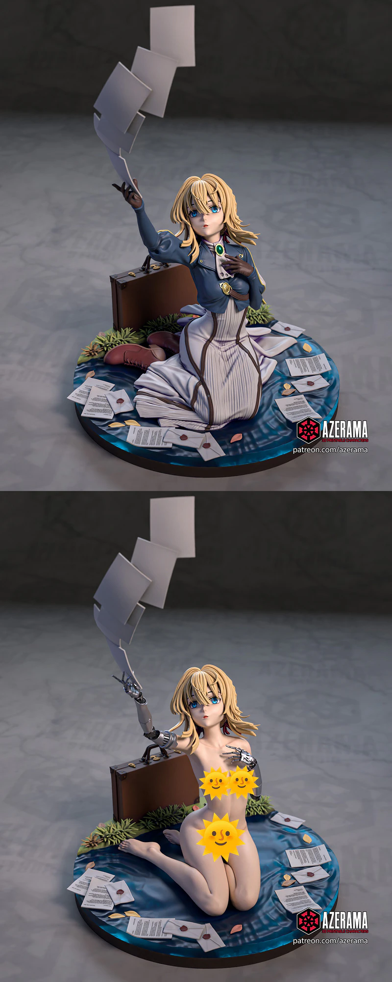Violet Evergarden STL File for 3D Printable Figure STL model for 3D printing