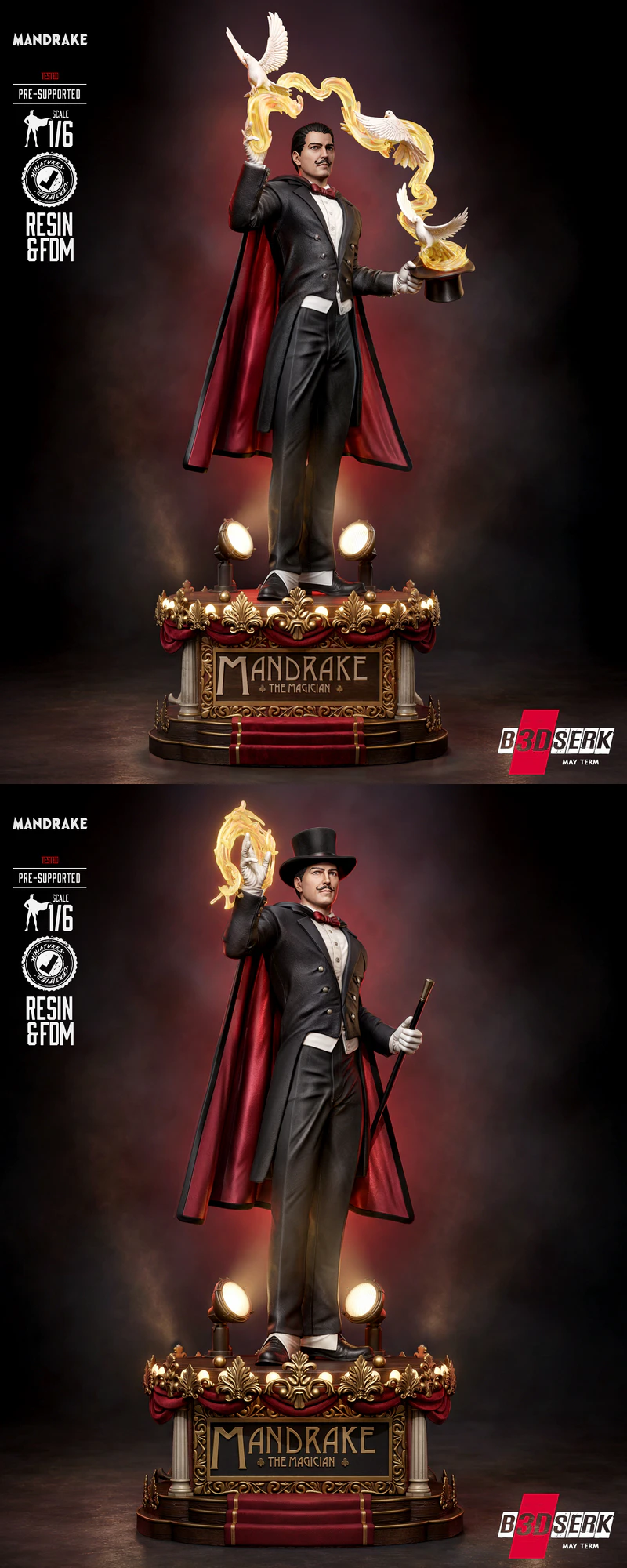 Mandrake Sculpture STL model for 3D printing