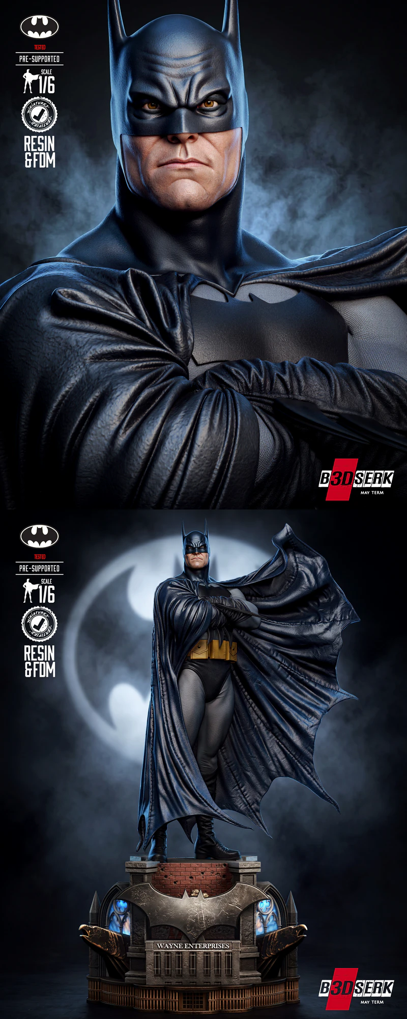 Batman Kingdom Come Sculpture STL model for 3D printing