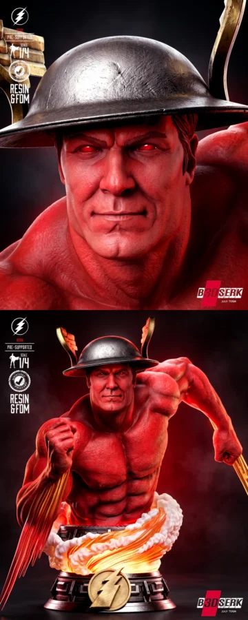 Flash Kingdome Come Bust STL model for 3D printing