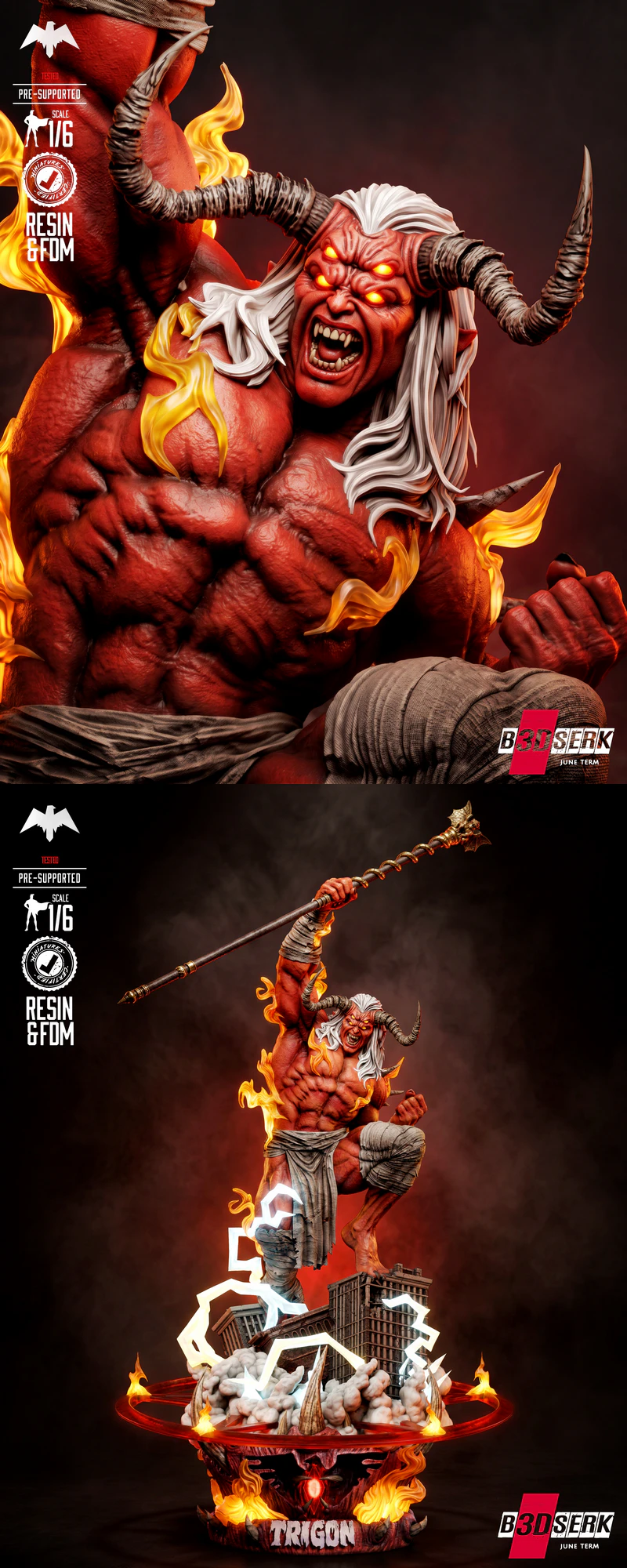 Trigon Sculpture STL model for 3D printing