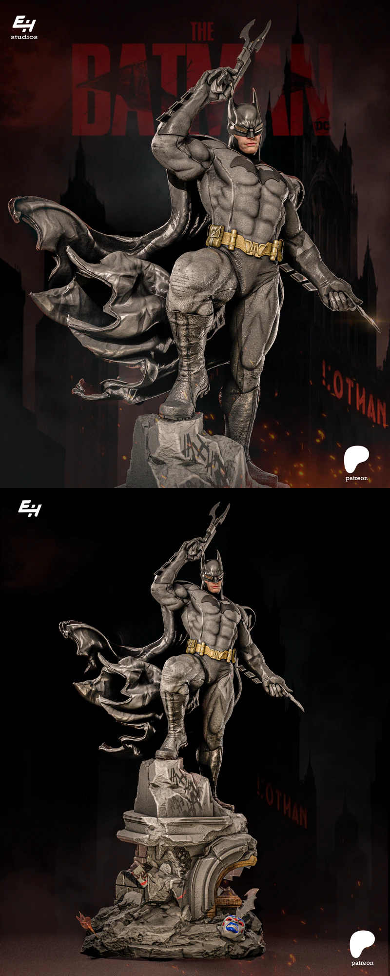 BATMAN STL model for 3D printing
