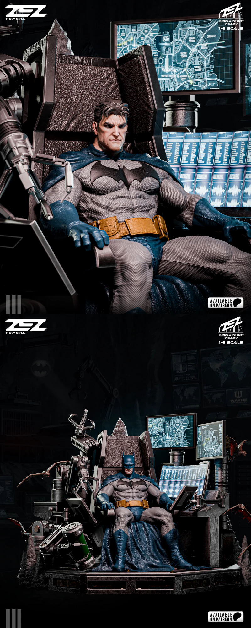 BATMAN THRONE STL model for 3D printing