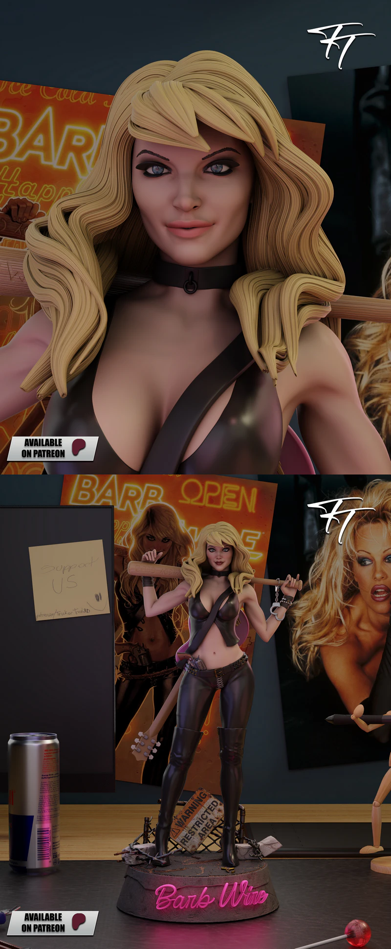 Barb Wire STL model for 3D printing