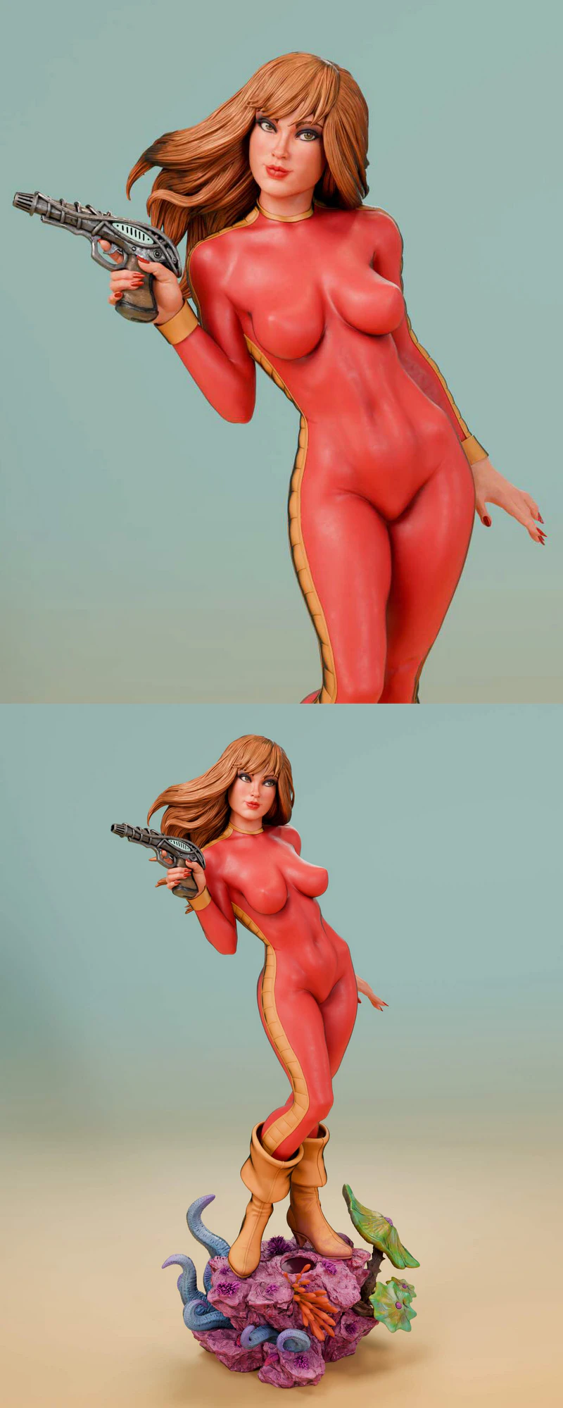 Barbarella STL model for 3D printing