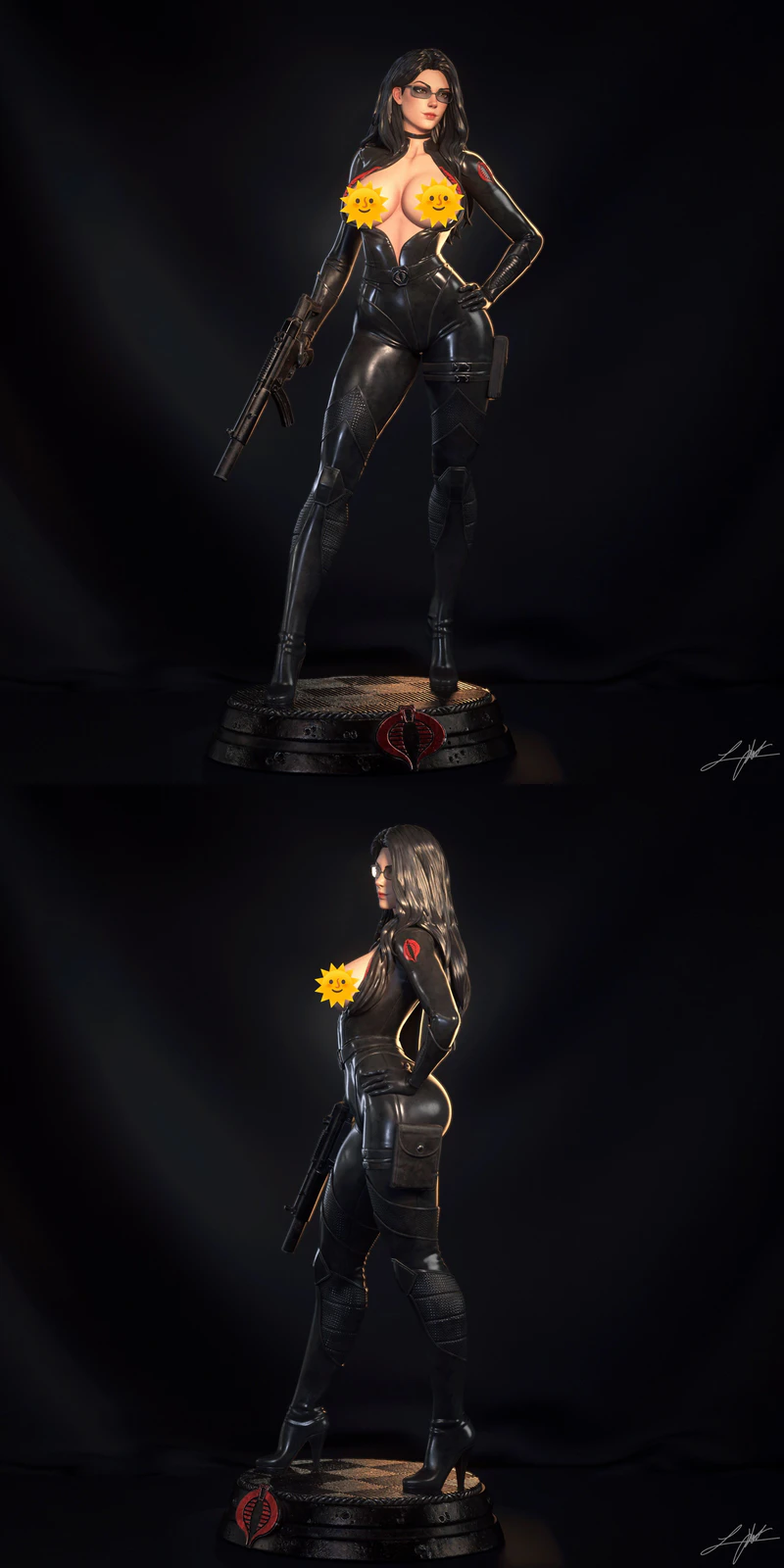 Baroness Extra 3D Printable STL Figure for Resin Printer STL model for 3D printing