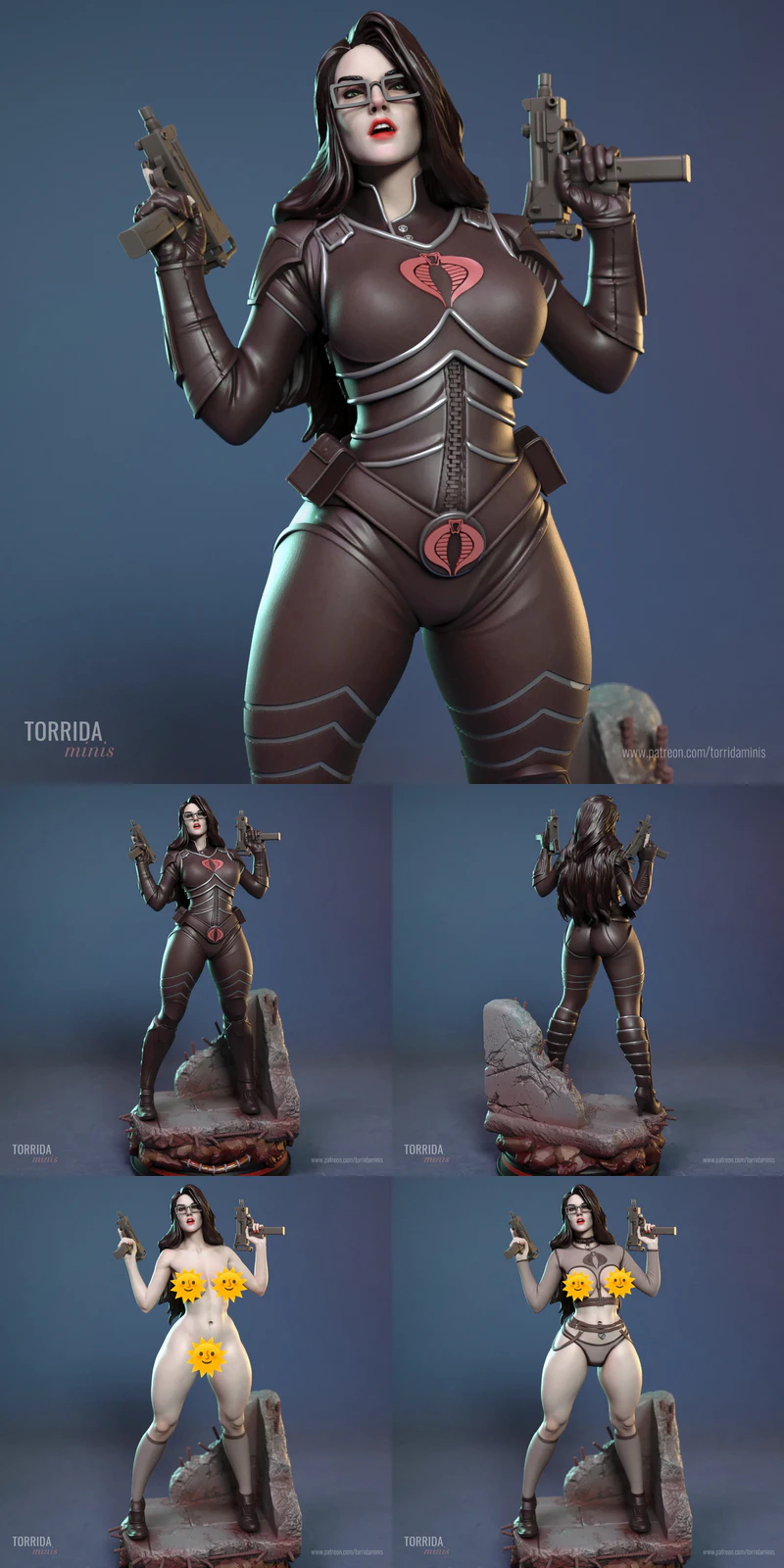 Baroness G.I. Joe 3D Printable Figure STL File STL model for 3D printing