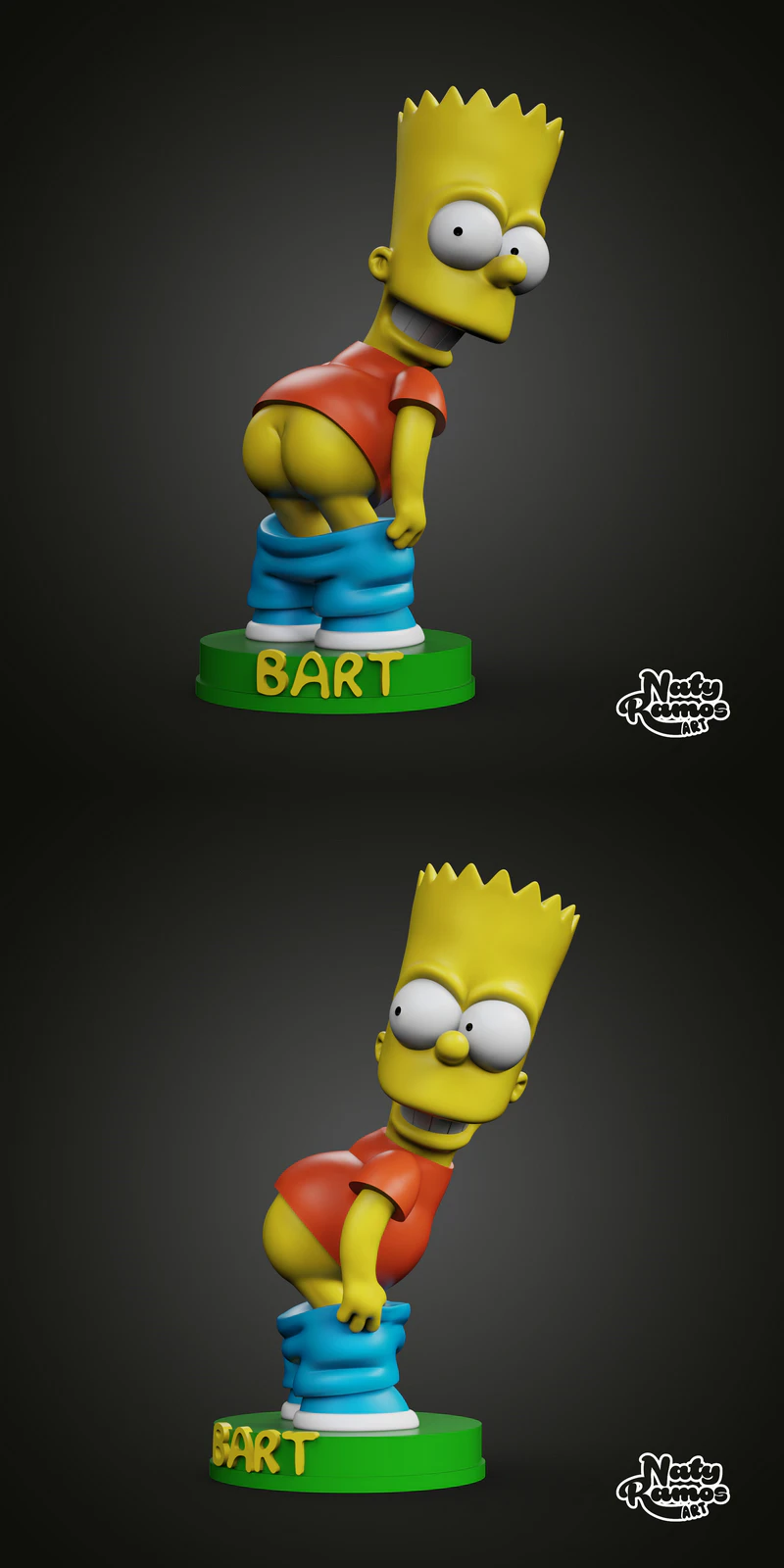 Bart – Cara palida STL model for 3D printing