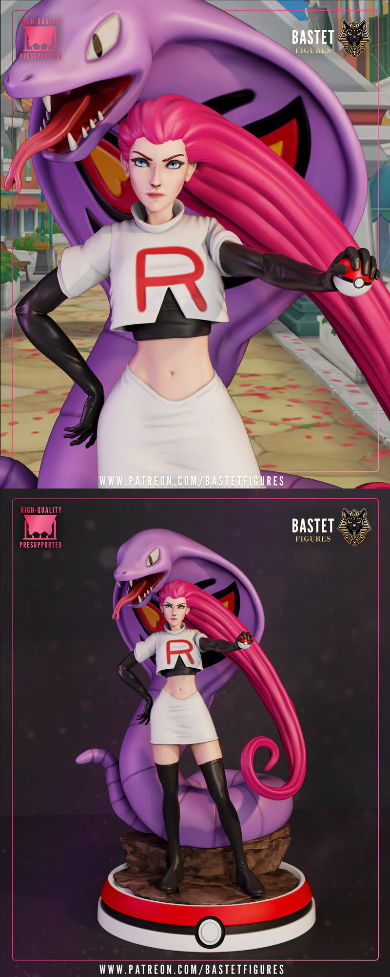 Jessie – Pokemon STL model for 3D printing