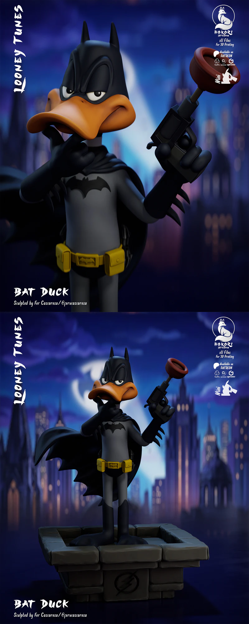 Bat Duck STL model for 3D printing