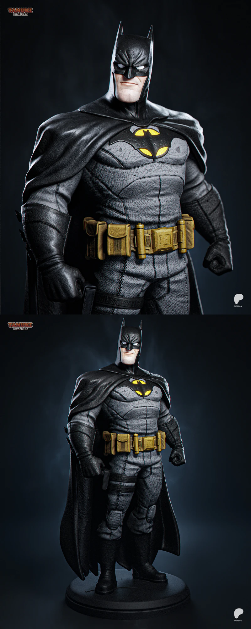 Batman Toon 3D Printable STL Figure STL model for 3D printing