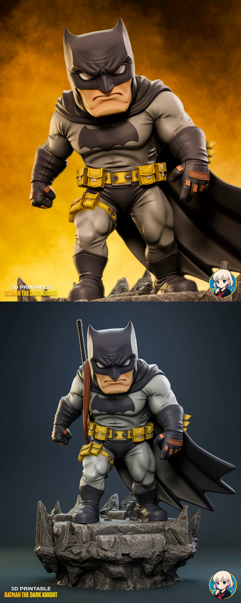 Batman the Dark Knight 3D Printable STL File STL model for 3D printing